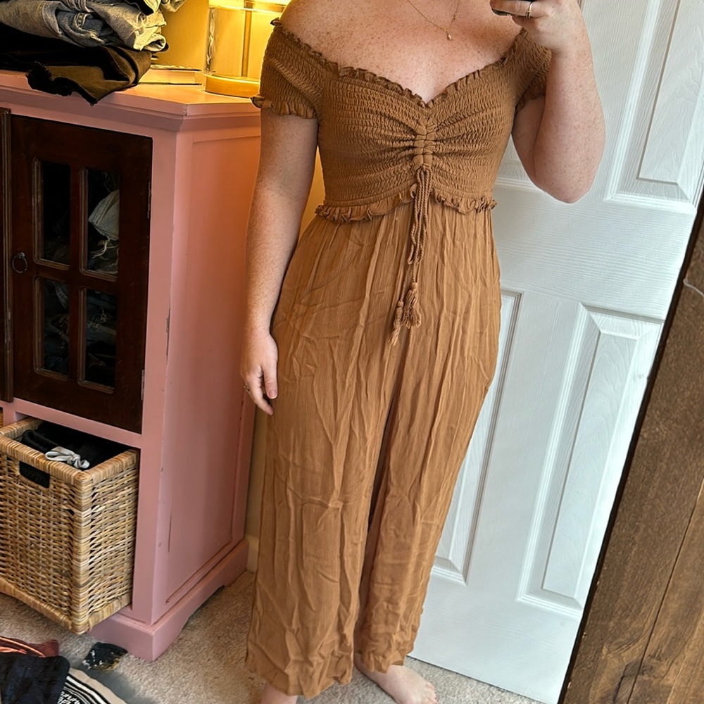 By Together Brown Pant Romper